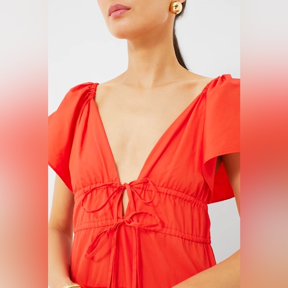 slim fit dress slacks Ms. Pleat Cut-Out Dress (One-Tone) main image 0